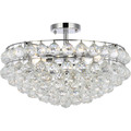 Elegant Lighting Savannah 20 Inch Flush Mount In Chrome 1107F20C